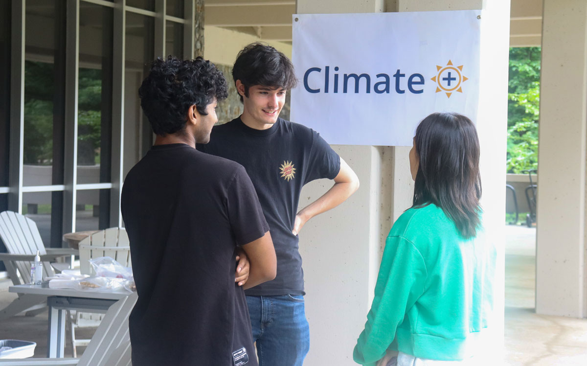 Students at Climate+ event
