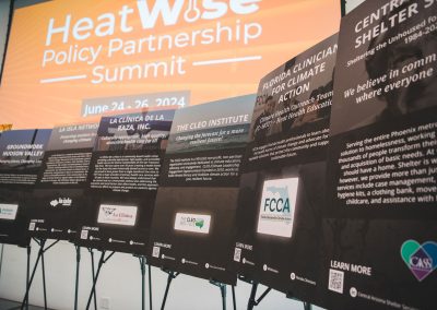 Poster presentations at HeatWise Policy Partnership summit